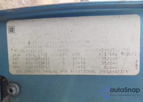 1996 Chevrolet S Truck S10 z USA, uszkodzony, nr VIN 1GCCS14X3TK113762